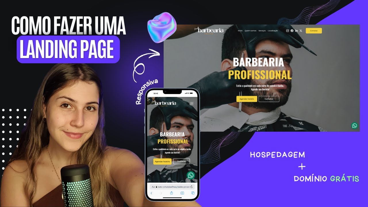 Como fazer uma LANDING PAGE profissional RESPONSIVA usando IA