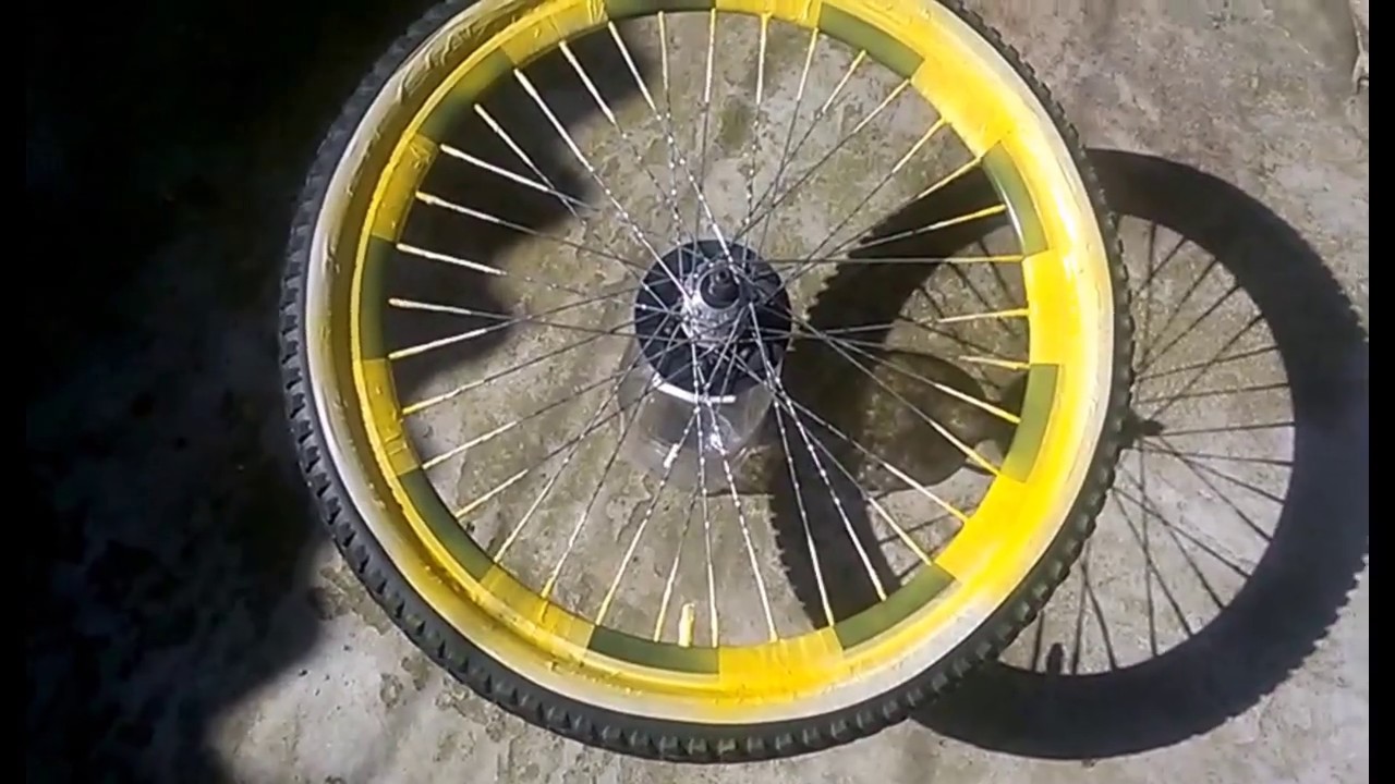 COMO PINTAR EL RIN DE LA CICLA SIN QUITAR LA CORAZA