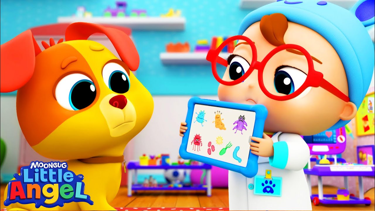Doctor Checkup for Bingo  | Animal Learning Videos | Little Angel Kids Songs & Nursery Rhymes