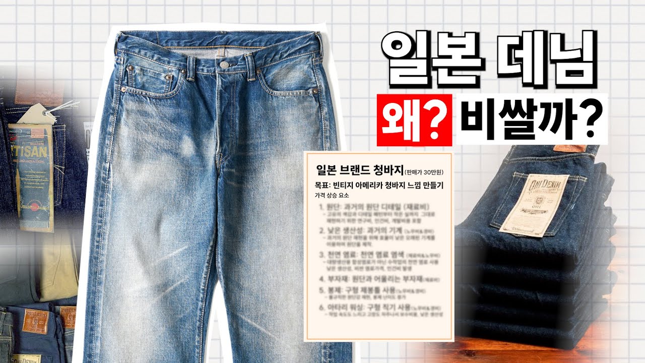 일본 데님은 도대체 뭐가 특별해서 비쌀까?