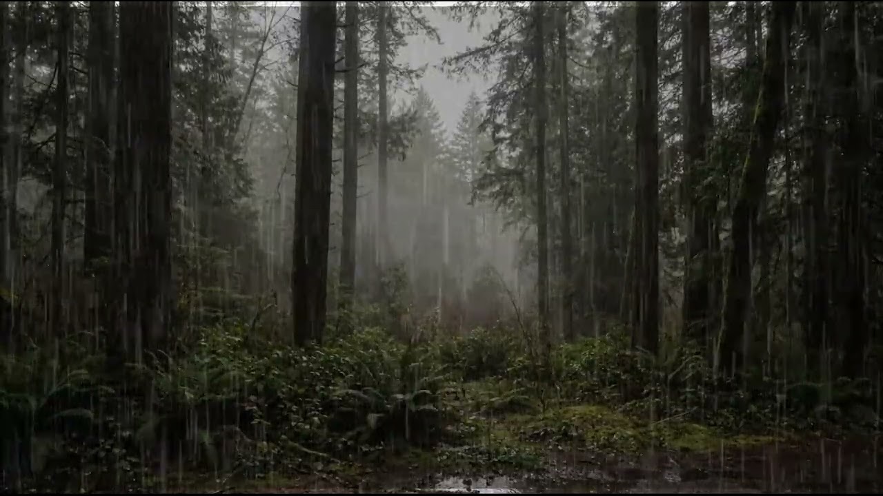 🌧️ Gentle Rainstorm with Soft Thunder – Calming Soundscape for Focus & Deep Sleep 😴