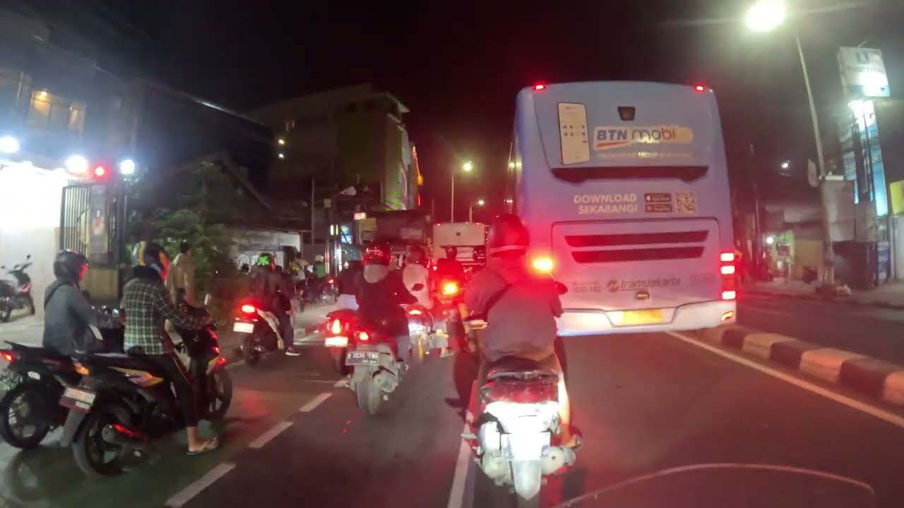 [4K] 🇮🇩 Jakarta Night Ride | Jalanan Jakarta Malam Hari