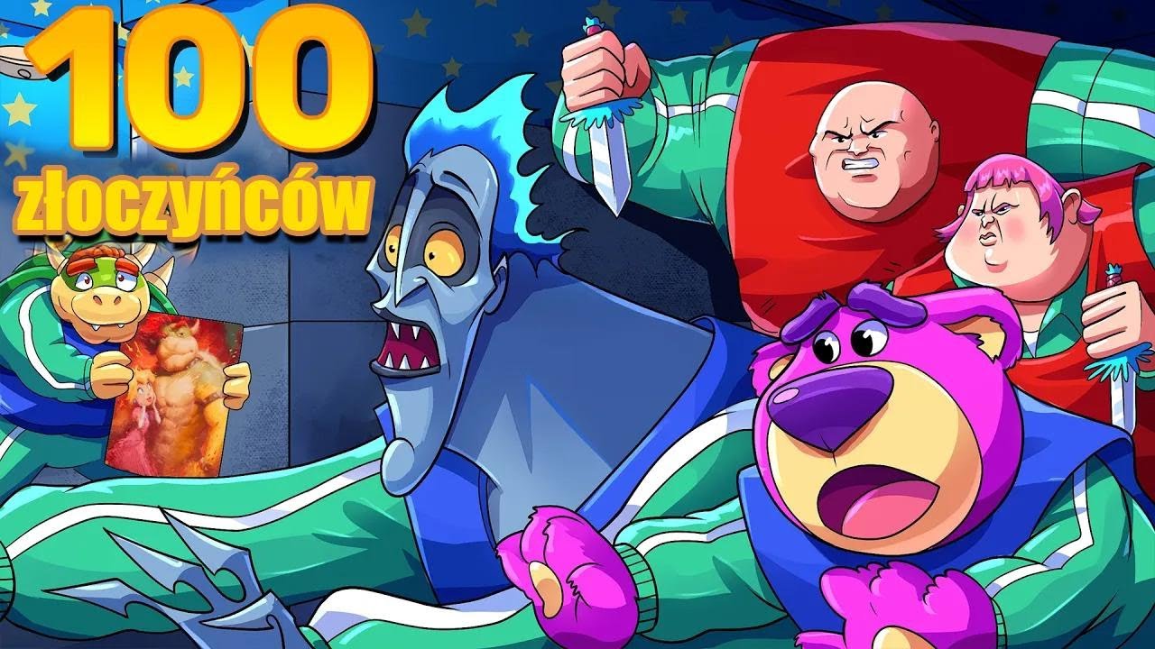 100 animowanych złoczyńców gra w Squid Game – kto wygra?