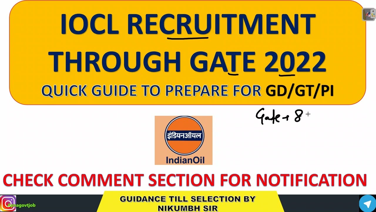 HOW TO PREPARE FOR GD/GT/PI FOR IOCL RECRUITMENT  (2022) | PREPARATION STRATEGY IN ENGLISH