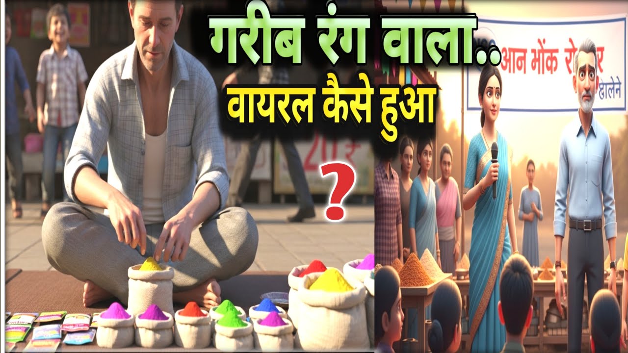 गरीब रंग वाला ..वायरल कैसे हुआ  -गरीब की होली जानने के प्रेरणादायक कहानी सुने जरुर #garibkikahaniya 
