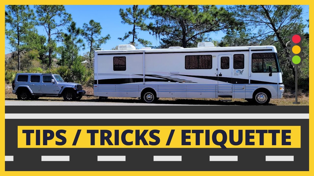 Tips & Tricks To Driving A Class A RV | How To Drive & Share The Road