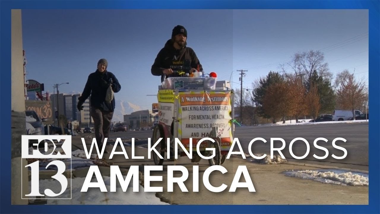 'A Walking Testimony': Man passes through Utah on coast-to-coast journey