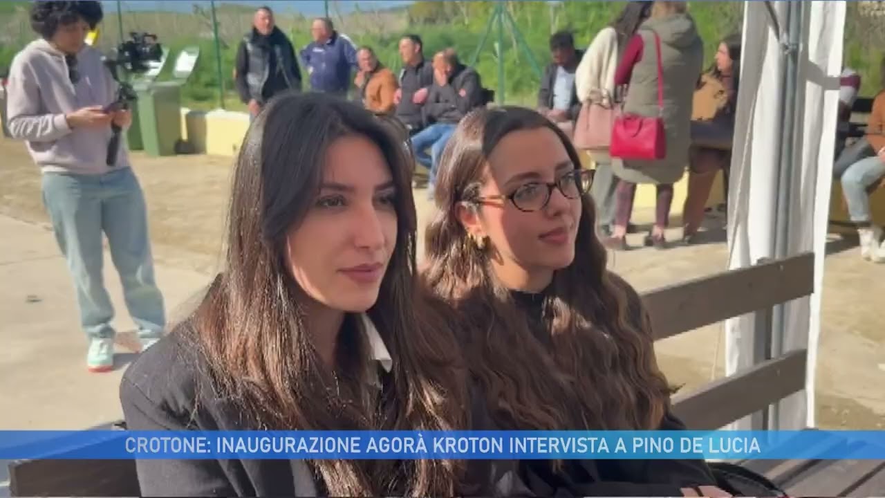CROTONE: INAUGURAZIONE AGORÀ KROTON INTERVISTA A PINO DE LUCIA