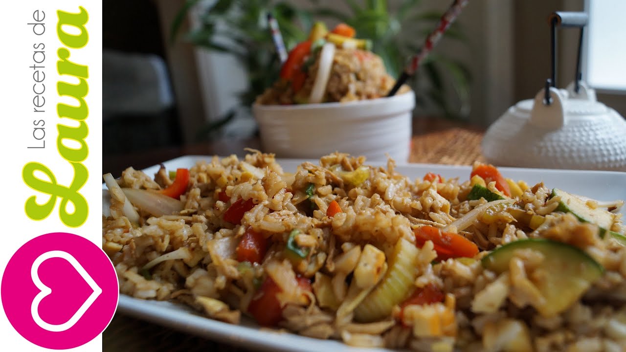 Como se hace el ARROZ CHINO ¡sin freír! - Comida Saludable