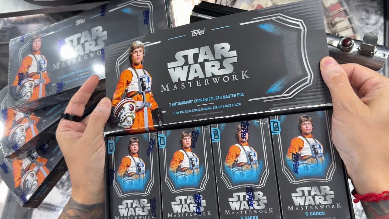 Распаковка коллекционных карточек Topps Star Wars Masterwork 2026 года