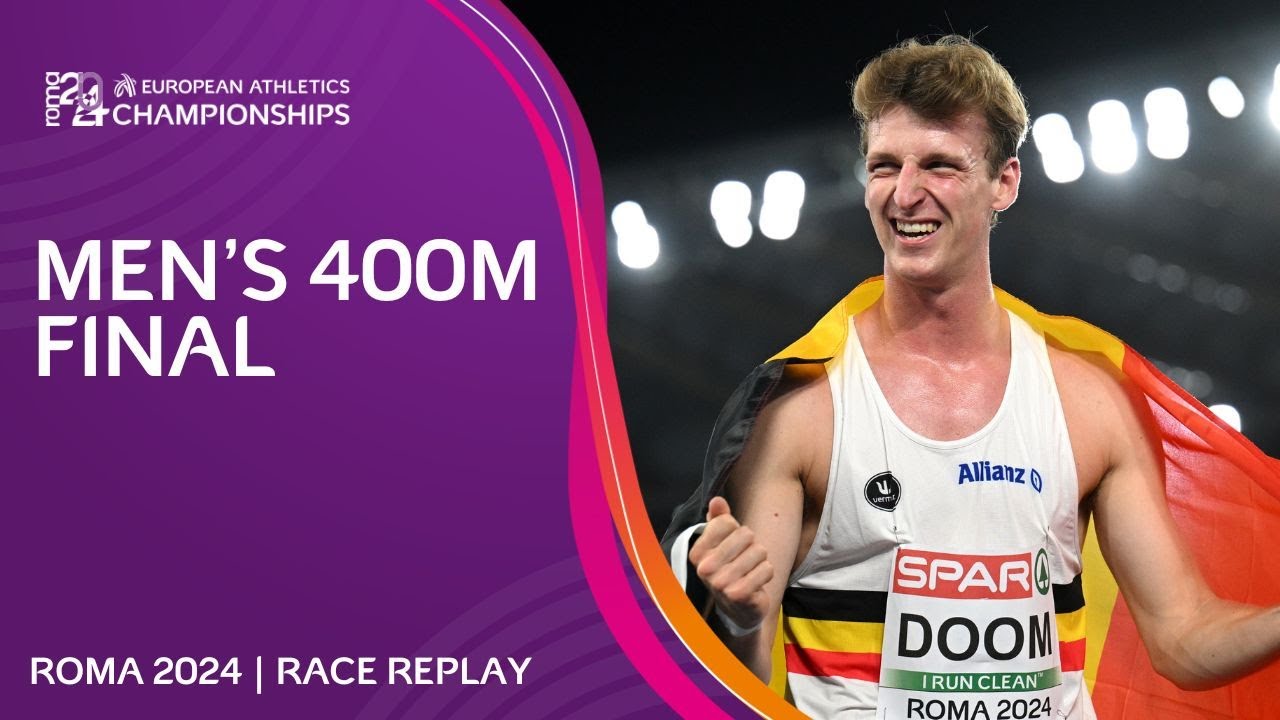 CHAMPIONSHIP RECORD! 🔥 Men's 400m final replay | Roma 2024