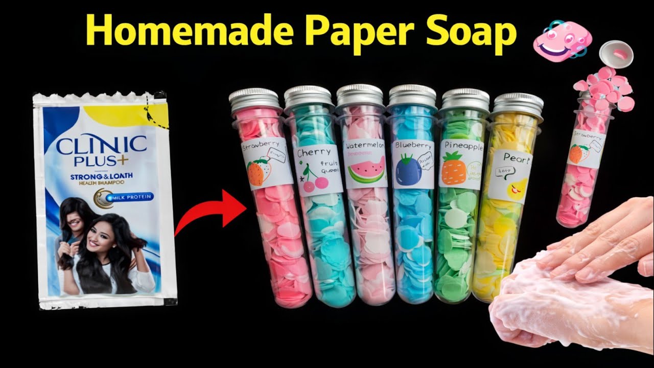 Homemade Paper Soap Making Kit/easy homemade paper soap/how to make paper soap at home 