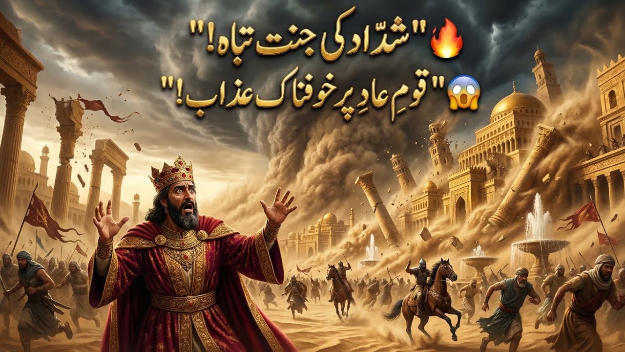 😱 Badshah Shaddad apni Jannat dekh bhi na saka! | Allah ka azaab Qaum-e-Aad par kaise aya? 🌪️