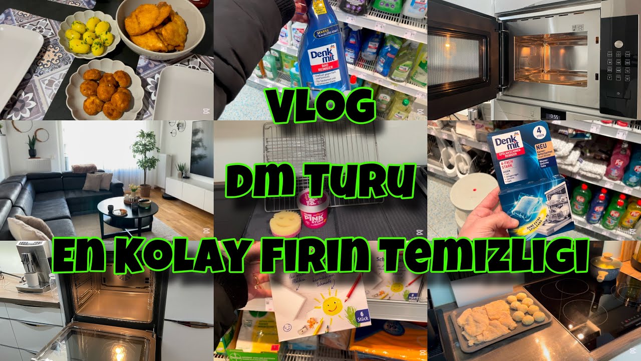 dm Alışverişi | En Kolay Fırın Temizligi | Günlük Temizlik | Neler Aldım? | Pratik Akşam Yemegi