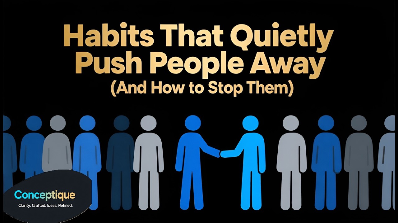 Habits That Quietly Push People Away (And How to Stop Them) | Conceptique