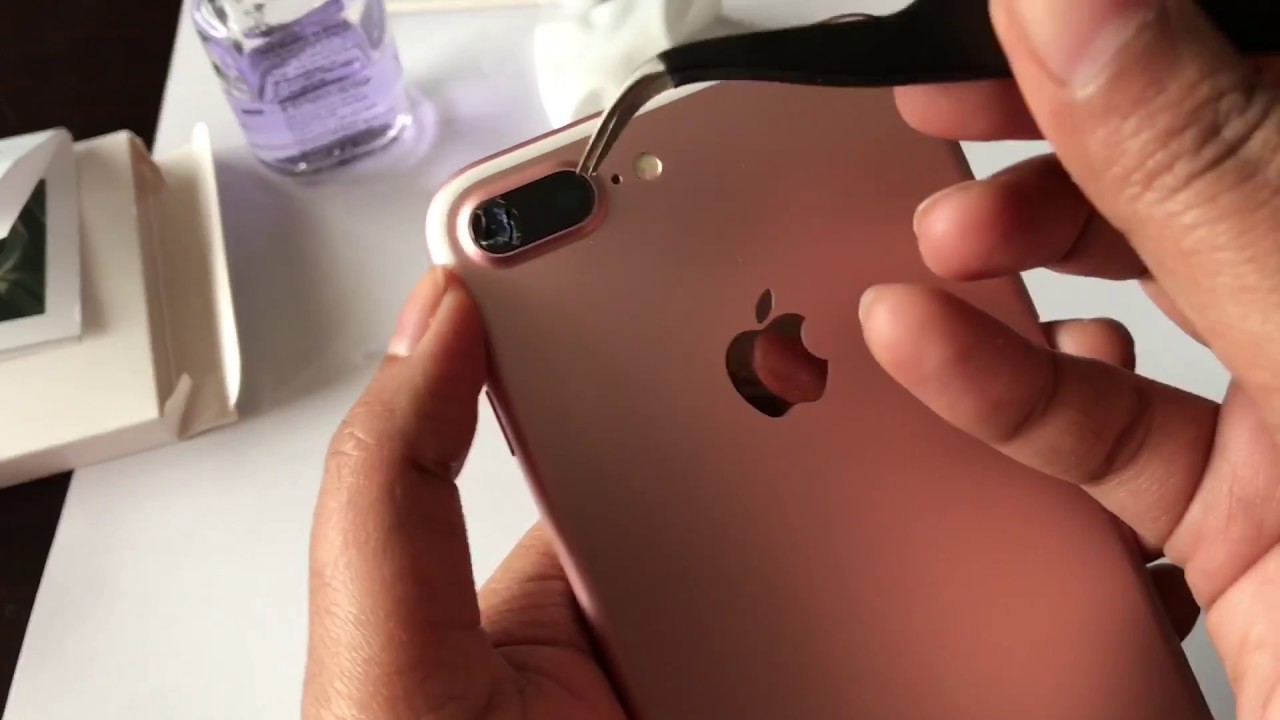 iPhone 7 Plus, 8 plus, X rear camera glass lens cover replacement | Do it yourself tutorial