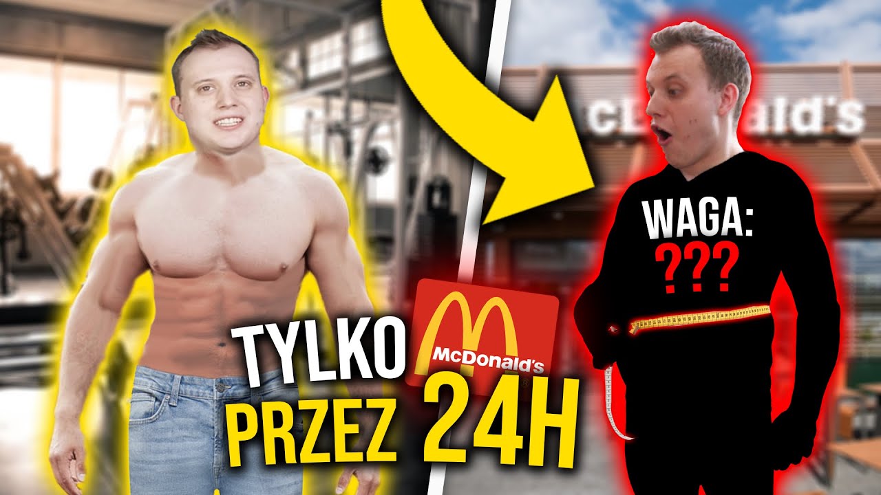JEMY TYLKO JEDZENIE Z MCDONALD'S PRZEZ 24H z @Muffinaart  *przytyłem*