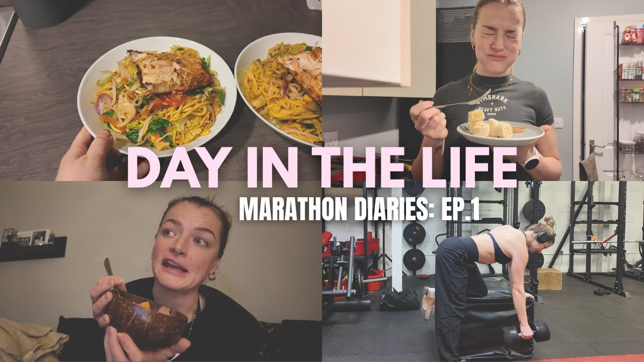 DAY IN THE LIFE | MARATHON DIARIES: EP.1 Daily Vlog, What I Eat In A Day, Training & Running