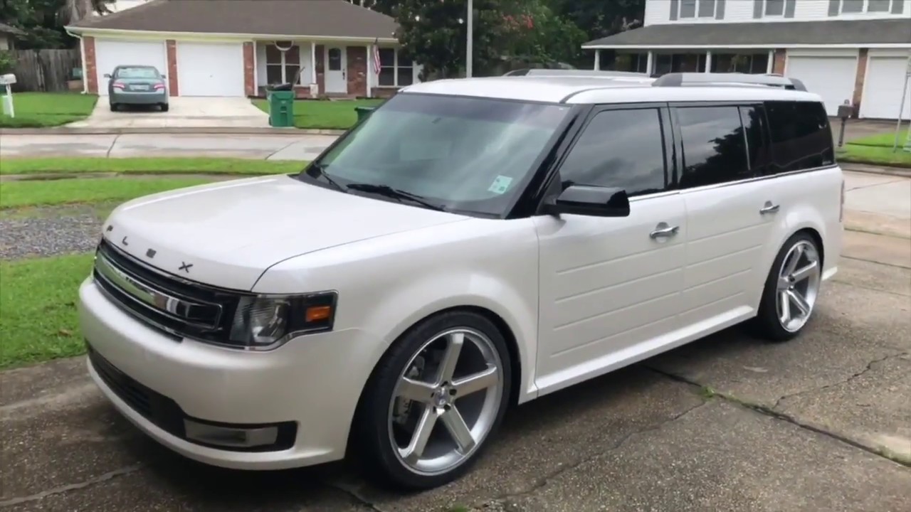 Ford Flex Lowered on BC Racing Coilovers & 22s