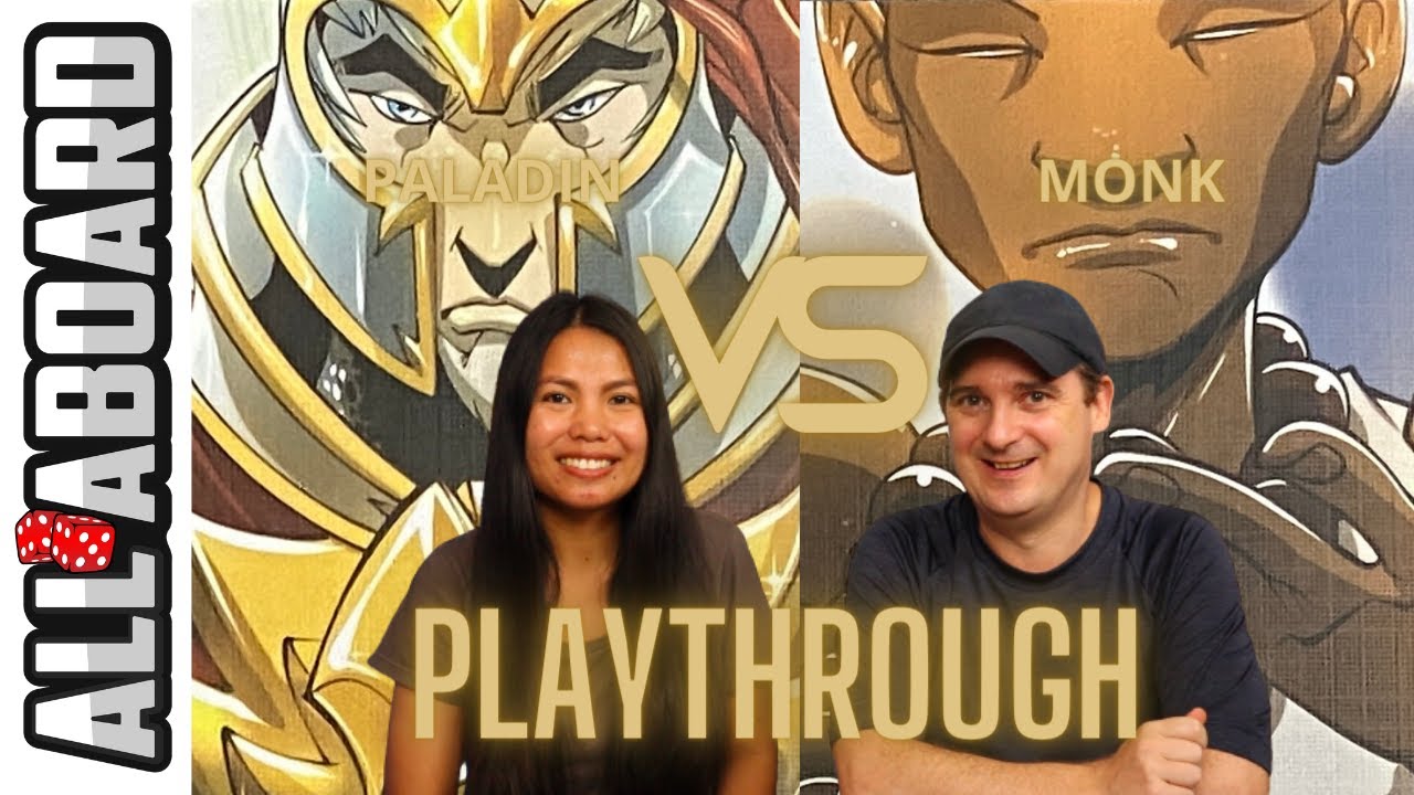 DICE THRONE | Board Game | How to Play Dice Throne & 2 Player Playthrough | Paladin vs Monk