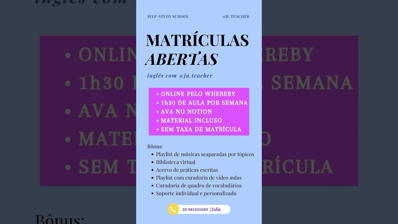 Hora de aprender ingl&ecirc;s! #inglesonline #estudaringles #studyroutine #juteacher