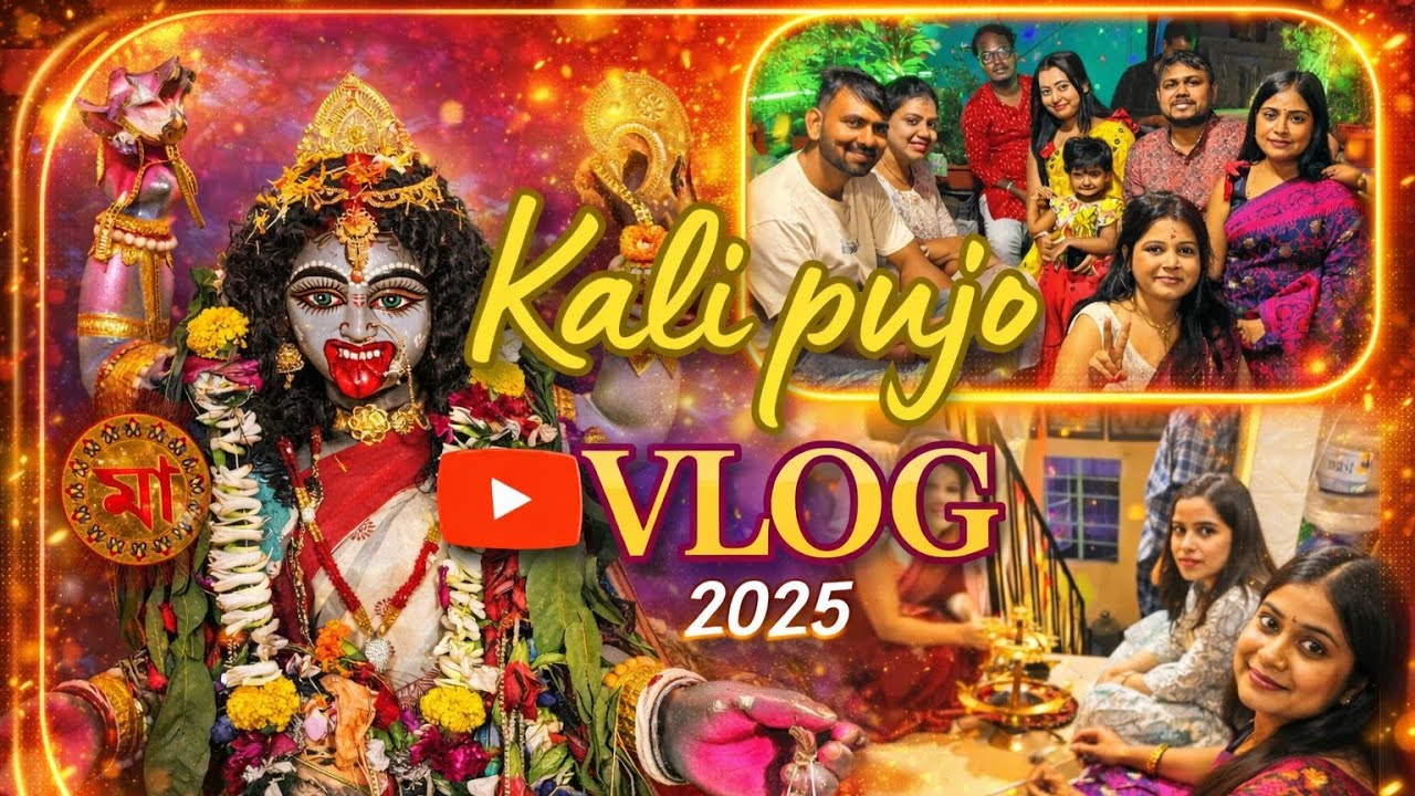 Amar Barir Kali Pujo Vlog 🌸 | Celebrations,Lighting, Family Fun & Lots of Vibes | Explore with Mimo