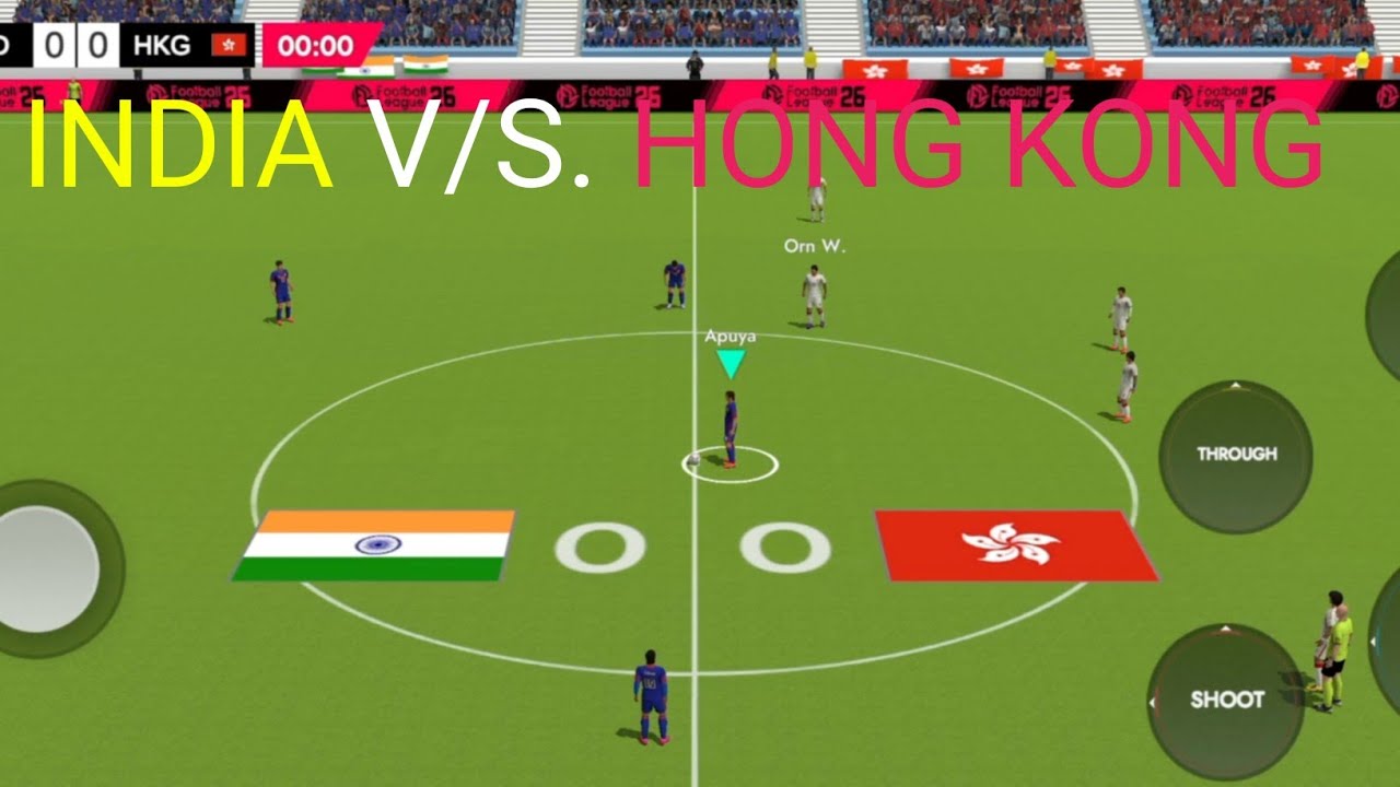 India VS Hongkong Football Mech l India vs Hong Kong AFC Asian Cup Qualifiers Match