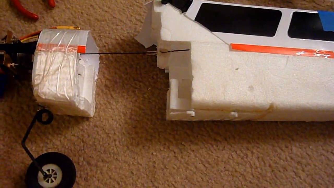 How To:  Fix a CRASHED Art-Tech Wingtiger, or any other RC foam airplane