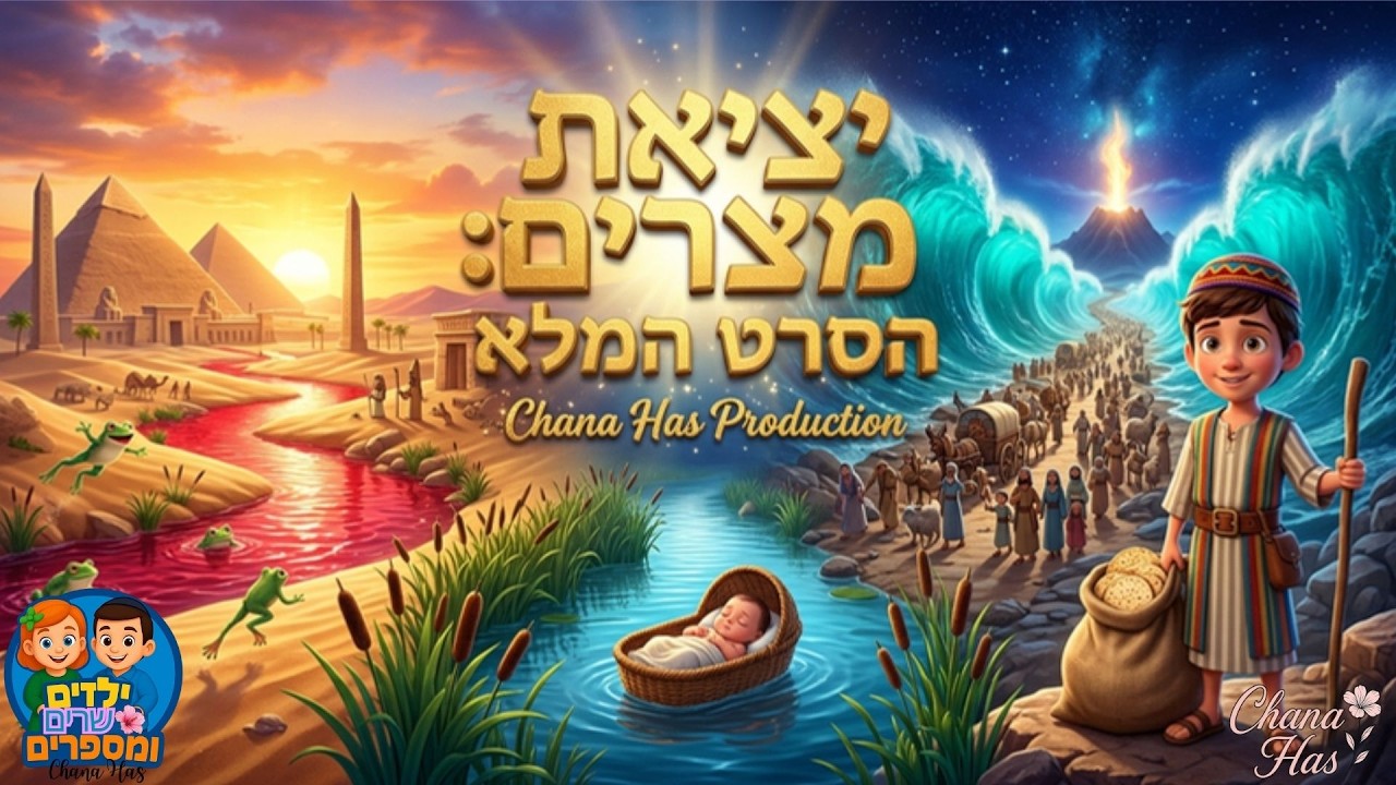 יציאת מצרים פסח הסרט המלא קריעת ים סוף | פסח לילדים | משה בתיבה #יציאת_מצרים #פסחלילדים #עשרהמכות