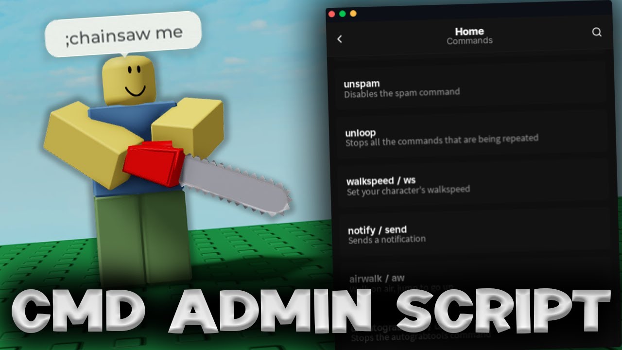 Скрипт администратора CMD FE — эксплуатация ROBLOX