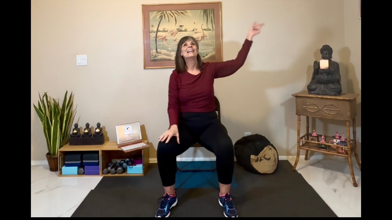 Chair Yoga Dance for Vitality🎶Knee Friendly, Low Impact Senior Seated Exercise🎶Personality & Sway🎶