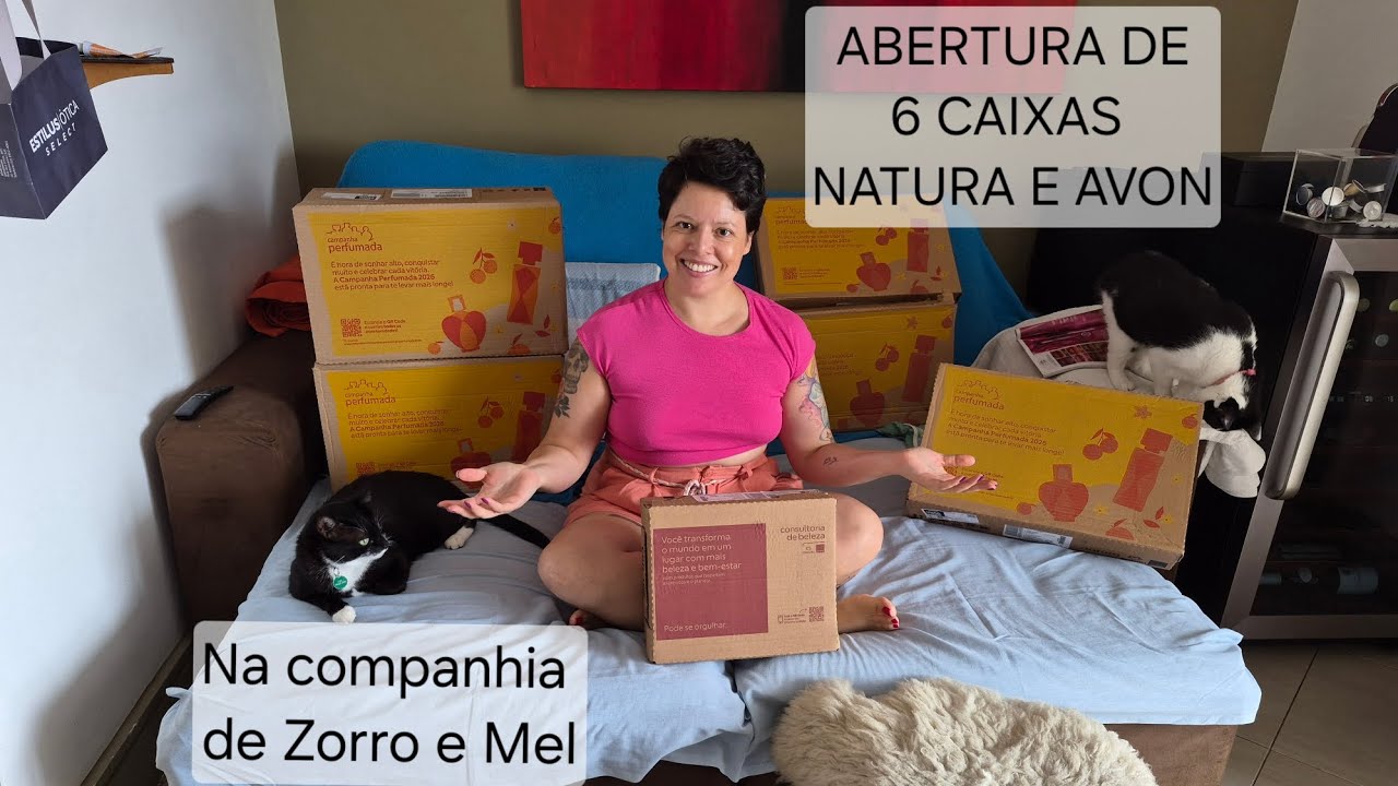 ABERTURA DE CAIXA NATURA E AVON CICLO 04 E 05/2026 + MINHA LOJA DIA DAS MÃES NATURA EMBALAGENS NOVAS