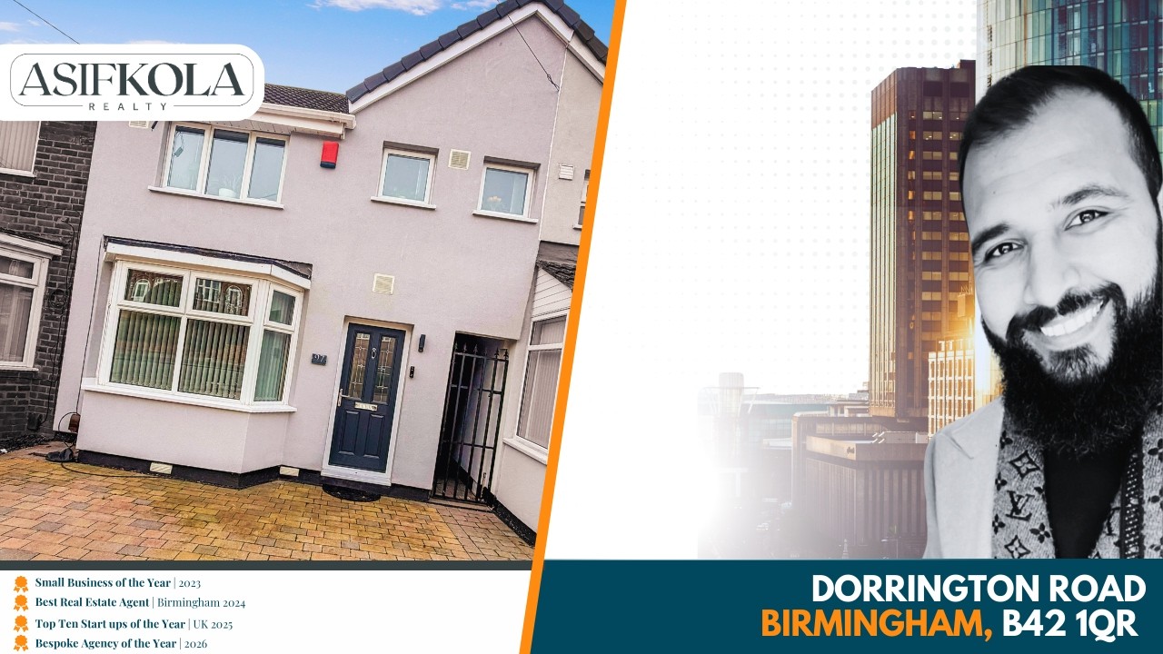 Stylish 3 Bedroom Home with Driveway & Tiered Garden | Dorrington Road, B42 1QR