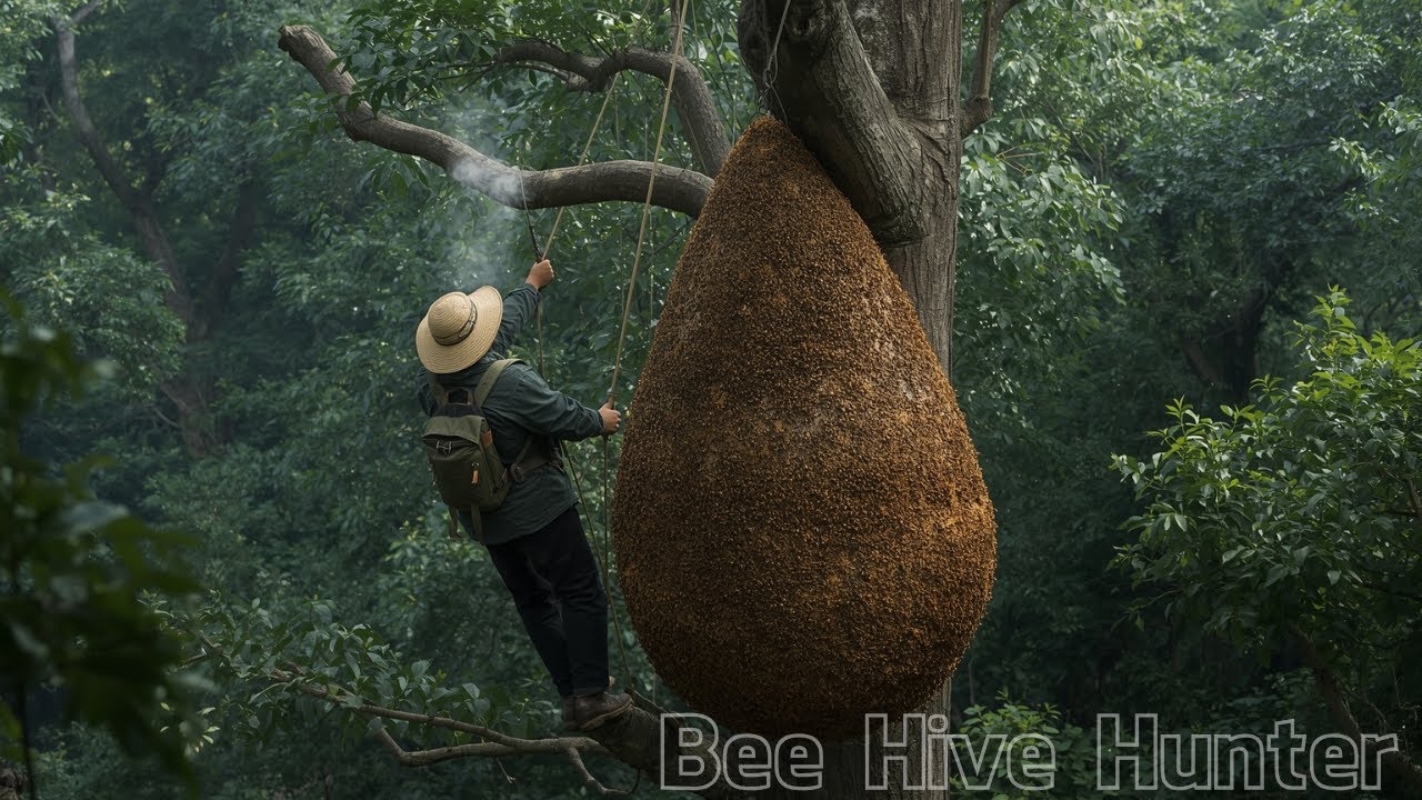 MYSTERY IN THE DEEP FOREST The hunt for giant honey  Bee Hive Hunter