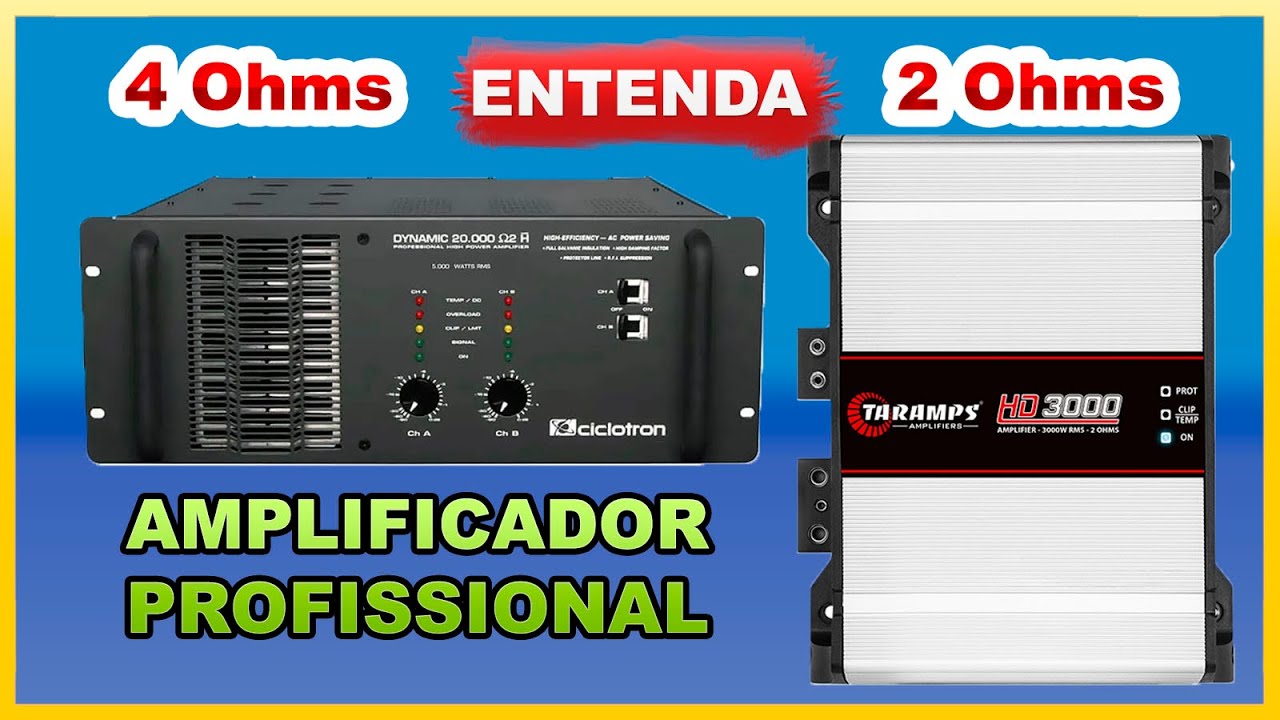 Por que módulos amplificadores geralmente tem impedância baixa?