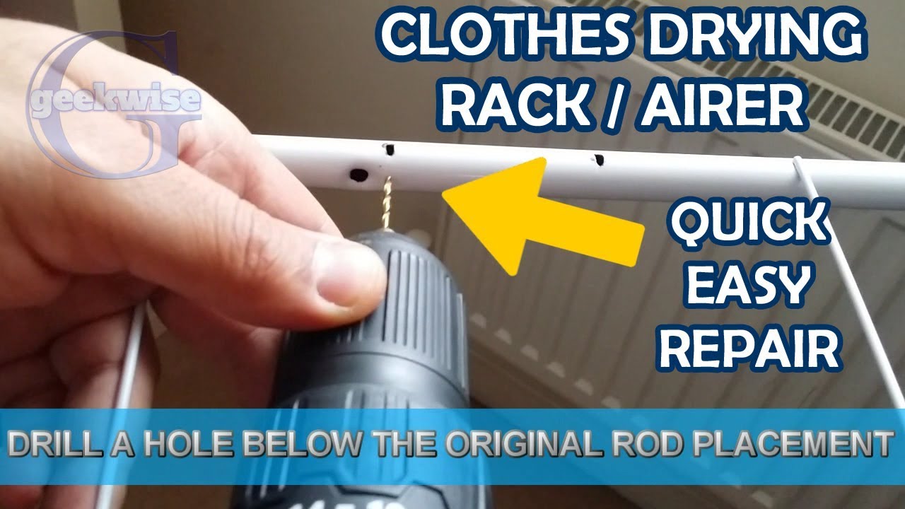 DIY EASY FIX CLOTHES DRYING RACK / AIRER RODS REPAIR