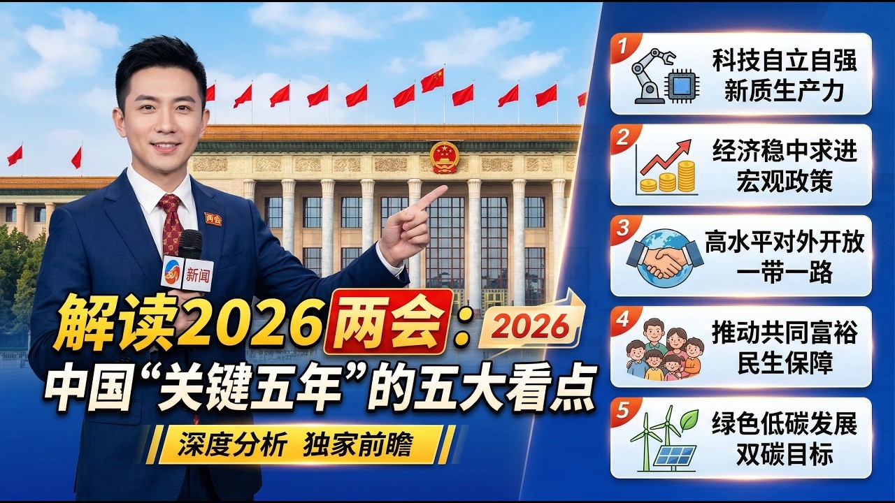 解读2026两会：中国“关键五年”的五大看点