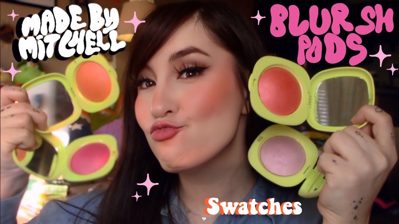 VIRAL MADE BY MITCHELL BLURSH PODS DOMED BLUSHER SWATCHES| Lychee Martini, Truly Scrumptious+ more!