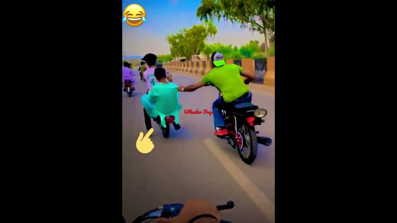||😂Hansna mana hai 😂||One Wheeling in kohat || Asim & khuram funny video || Wheeler boys