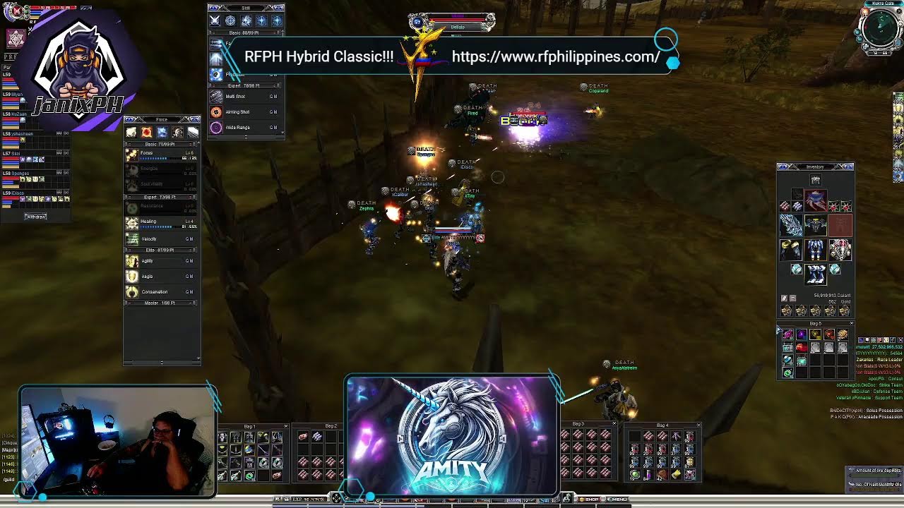 Party leveling with AMITY guild.