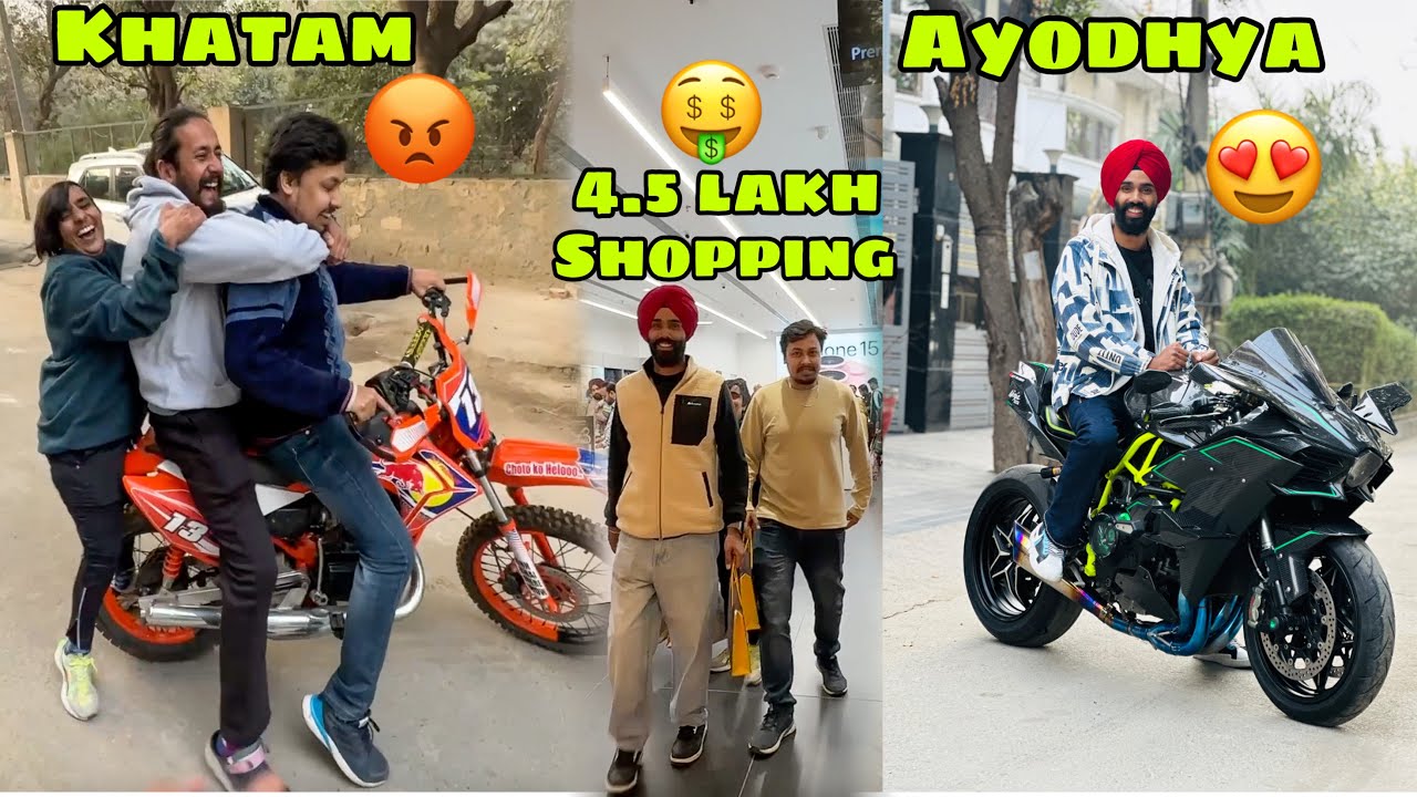 Ayodhya RAM Mandir jane ke liye 450000 ki shopping karli 😱 or nikal gaye RX100 lekar 😍