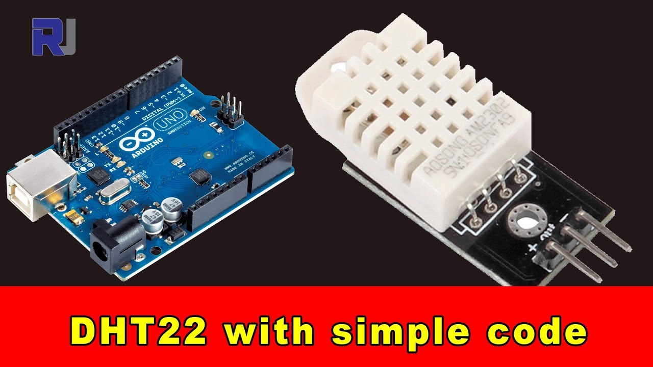 Как использовать датчик температуры и влажности DHT22 AM3302 с Arduino RJT41