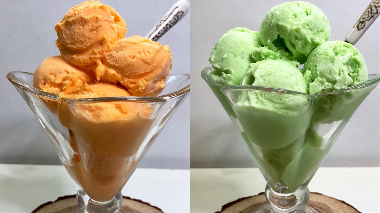 جربو البوظة بهالطريقة رح تعجبكم 😍 بوظة ليمون وبرتقال رووعه