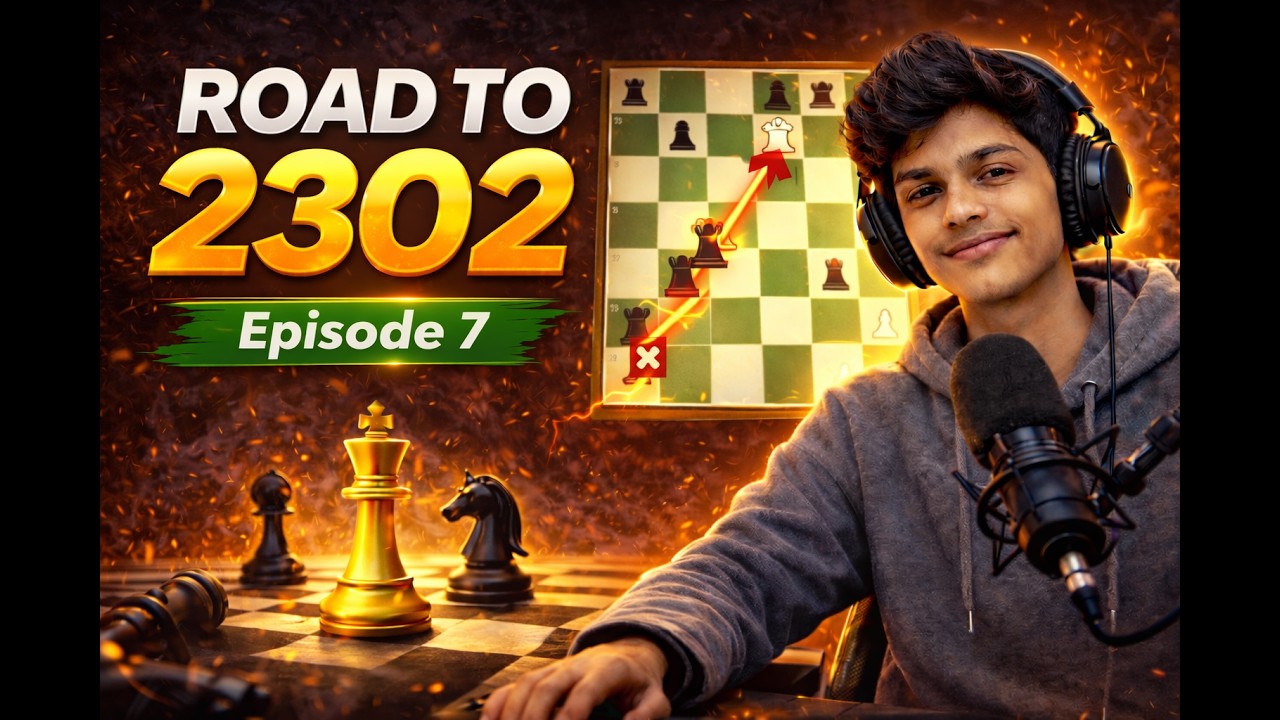 Road to 2302 #Ep7|#Day7 | Lost a Rapid game with a 1230 Rated player