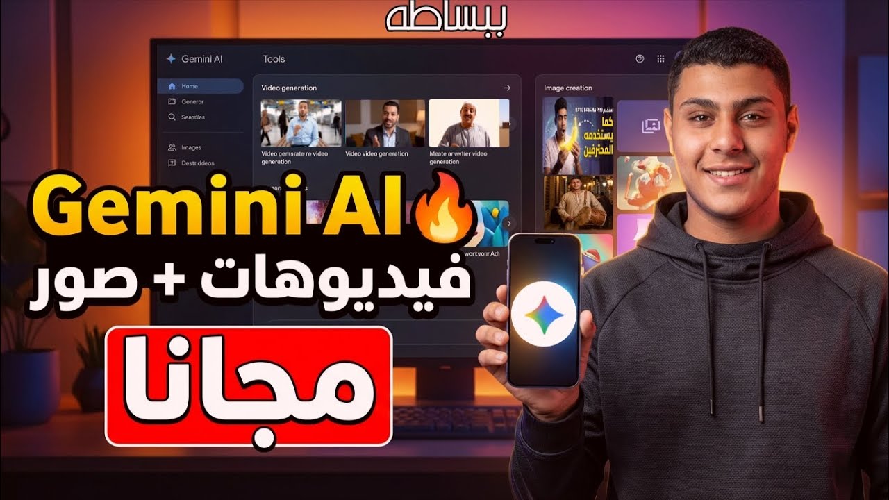Gemini فيديوهات وصور بالذكاء الاصطناعي باحتراف من غير ما تدفع ولا جنيه 😱🔥