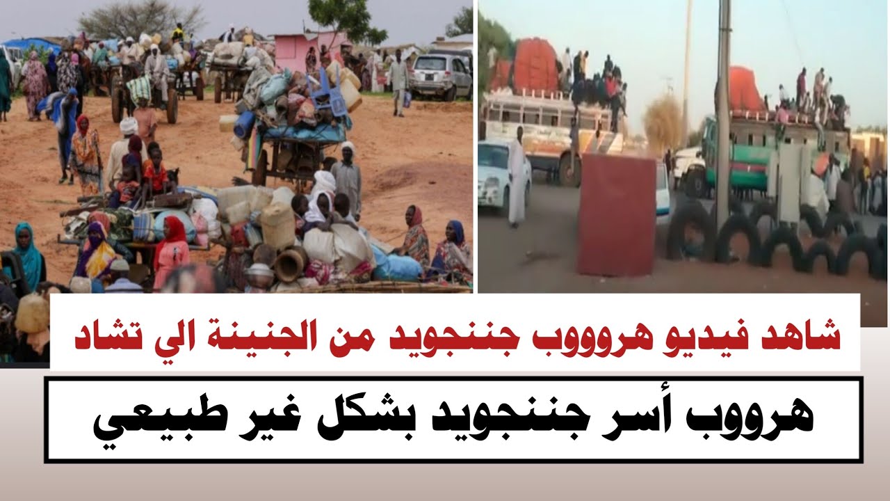 #السودان | شاهد فيديو هروووب جننجويد من الجنينة الي تشاد بشكل غير طبيعي يفاجئ الجميع 