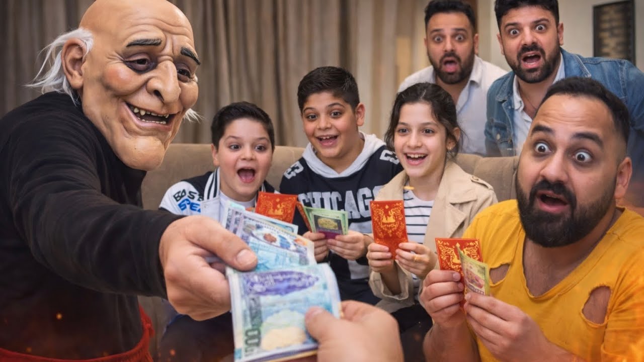 مسلسل ( انا و الجن ) حلقة 76 ،، شماهمش عطا عيدية لولاد الحارة وكانت المفاجأة 😂