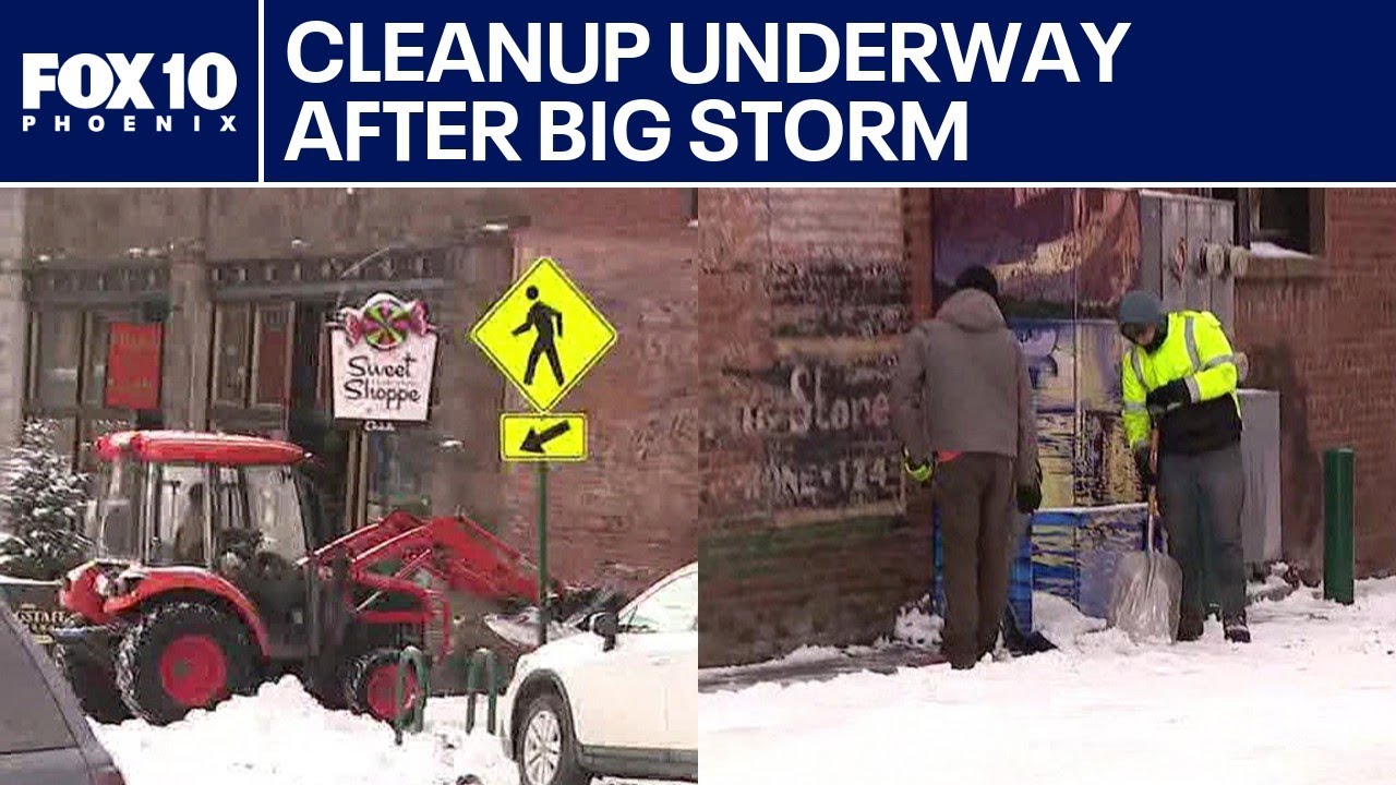 Flagstaff winter storm cleanup underway | FOX 10 Phoenix