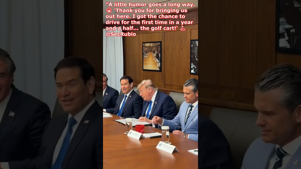 Marco Rubio's Funny Driving Confession with President Trump and Pete Hegseth 🤣