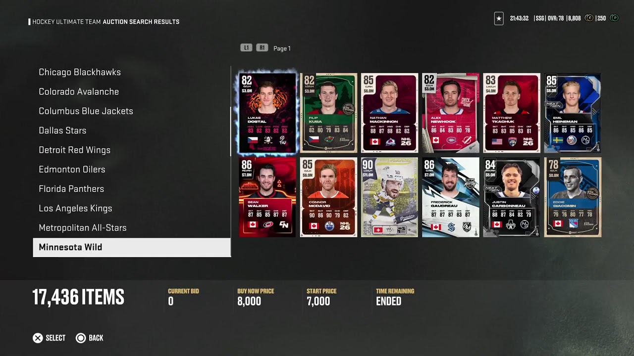 Nhl 26 hut #1 starting late!!!